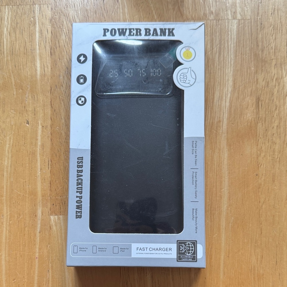 USB Backup Power Bank - Black